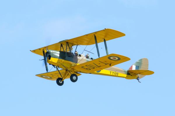 Tiger Moth airborne